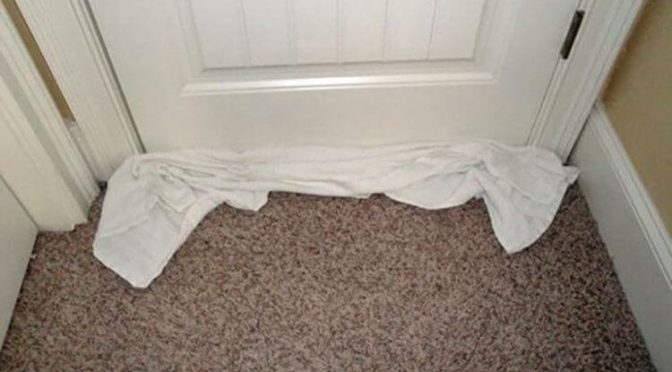 Why you should put a towel under hotel door — top hotel hacks